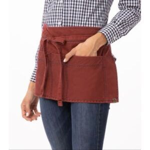 Chef Works Urban Collection Uptown waist apron red
